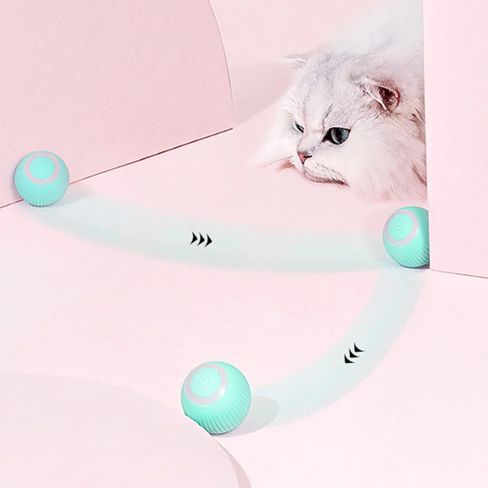 Cat Toy Ball Self-Rolling Silicone