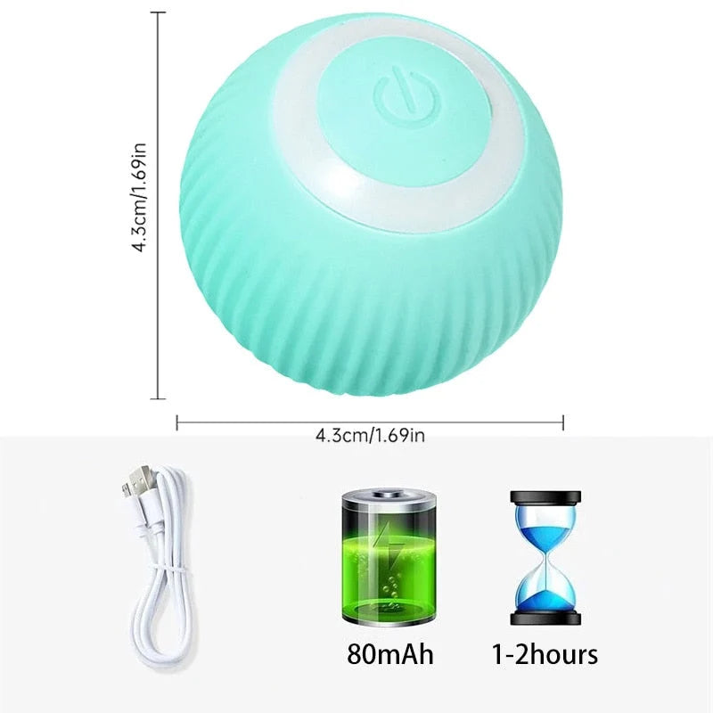 Cat Toy Ball Self-Rolling Silicone