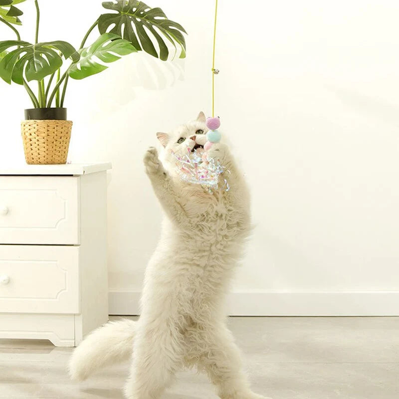 Cat Toy Hangable Interactive 6.56 Ft Elastic Rope