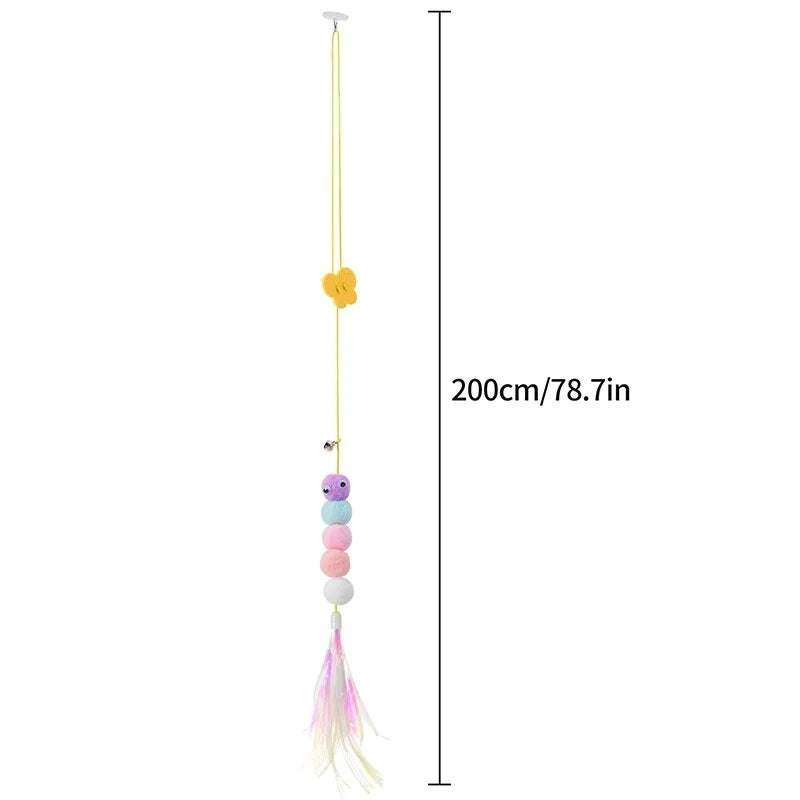Cat Toy Hangable Interactive 6.56 Ft Elastic Rope