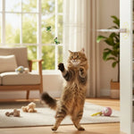 Cat Toy Interactive Rotating Butterfly Prey Simulation