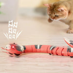 Cat Toy Interactive Silicone Snake Obstacle-Avoiding USB Rechargeable
