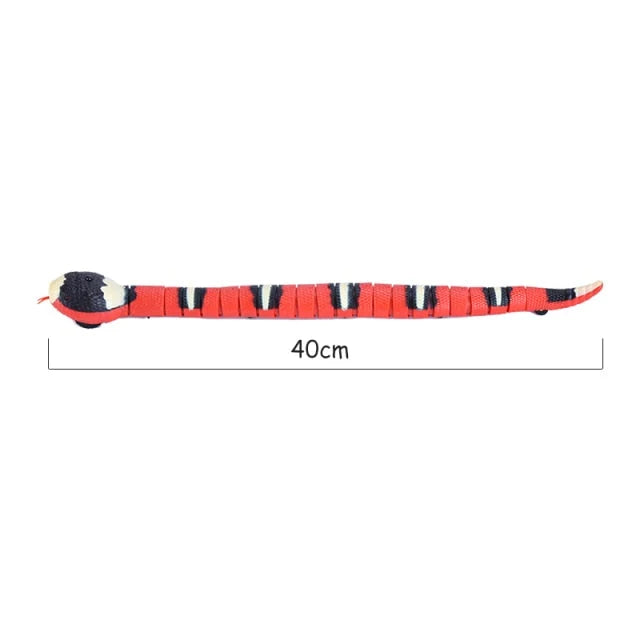 Cat Toy Interactive Silicone Snake Obstacle-Avoiding USB Rechargeable