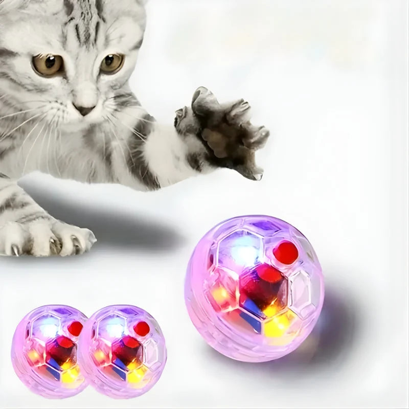Cat Toy Motion-Activated Rolling LED 3-Pack