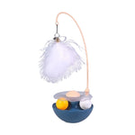 Cat Toy Motion-Powered Feather Top & Rolling Balls