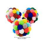 Cat Toy Plush Pom-Pom Set of 3