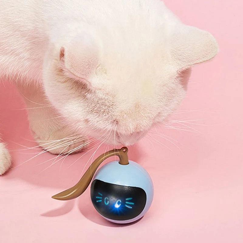 Cat Toy Self-Rolling LED USB Rechargeable