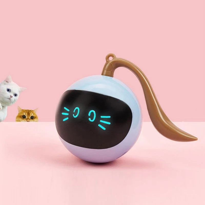 Cat Toy Self-Rolling LED USB Rechargeable