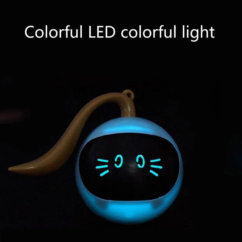 Cat Toy Self-Rolling LED USB Rechargeable