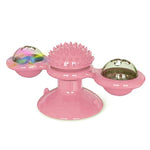 Cat Toy Suction Cup Rotating Flashing LED Ball