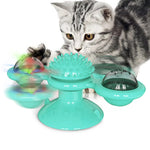 Cat Toy Suction Cup Rotating Flashing LED Ball