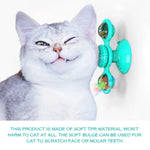 Cat Toy Suction Cup Rotating Flashing LED Ball