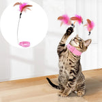 Cat Toy Wearable Silicone Ankle Strap Feather Design