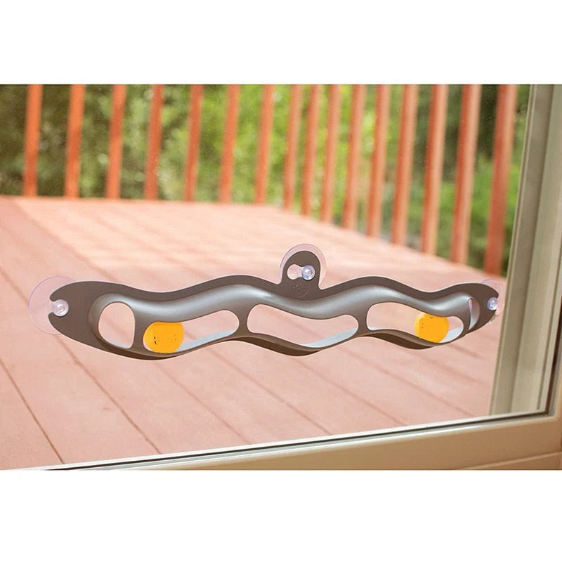 Cat Track Ball Toy Wall Or Window Mount Space-Saving