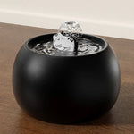 Cat Water Fountain Ceramic Bowl Continuous Circulation Filtration