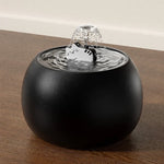 Cat Water Fountain Ceramic Bowl Continuous Circulation Filtration