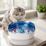 Cat Water Fountain Ripple Motion Quiet Operation