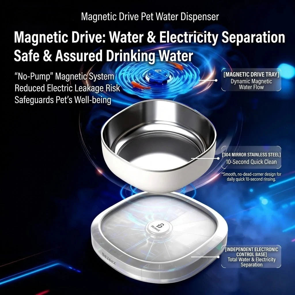 Cat Water Fountain Ripple Motion Quiet Operation