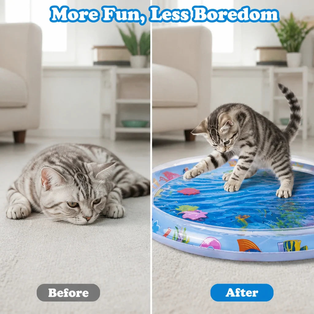 Cat Water Play Mat BPA-Free Silicone Cooling Surface