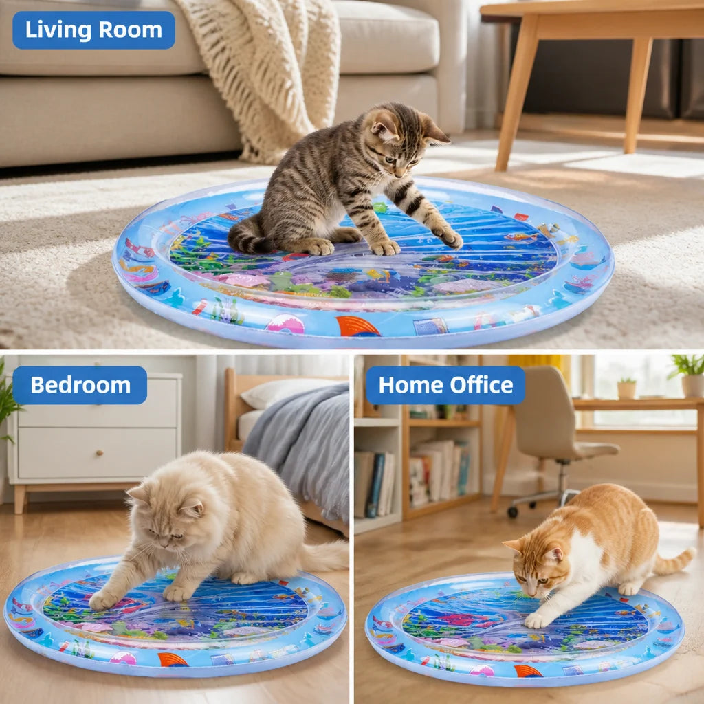 Cat Water Play Mat BPA-Free Silicone Cooling Surface