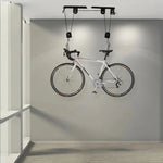 Ceiling Bike Hoist Pulley Lift Coated Hooks & Strap