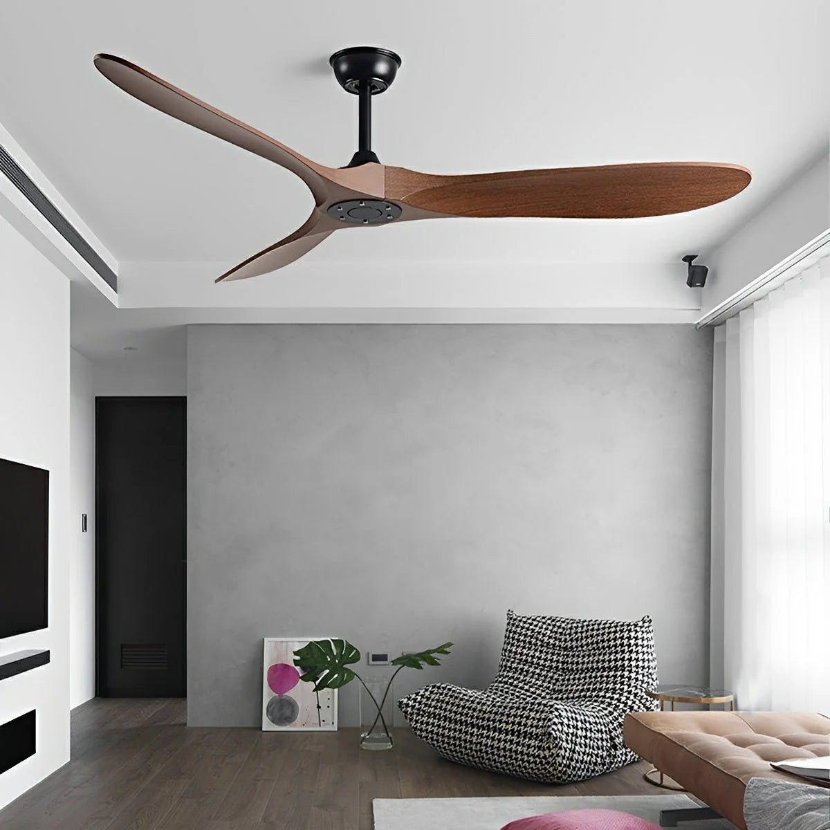 Ceiling Fan Quiet Energy-Efficient DC Motor Reversible Airflow
