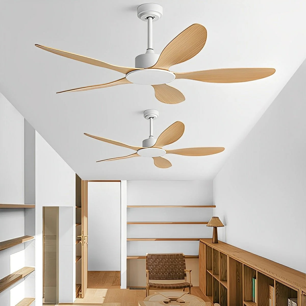 Ceiling Fan Quiet Reversible DC Motor Remote Controls