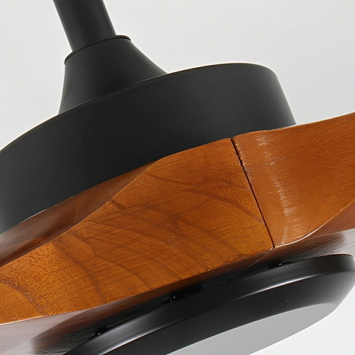 Ceiling Fan Walnut Wood Blades Reversible Airflow Remote Control