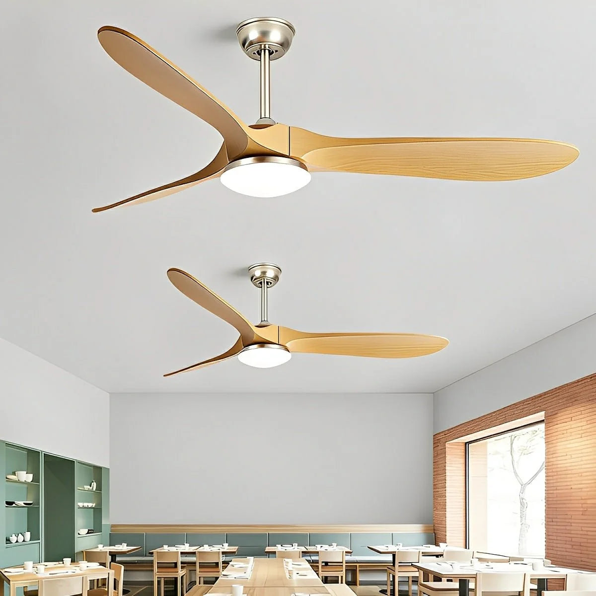 Ceiling Fan With LED Light Quiet Reversible Airflow