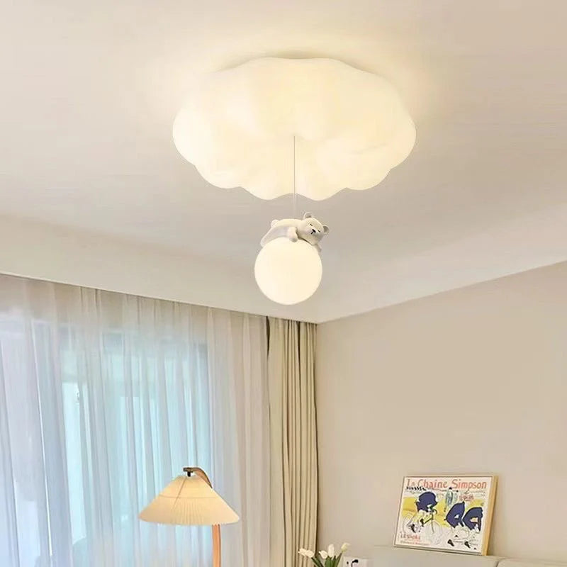 Ceiling Light Cloud-Shaped Three-Color Lighting Adjustable Height