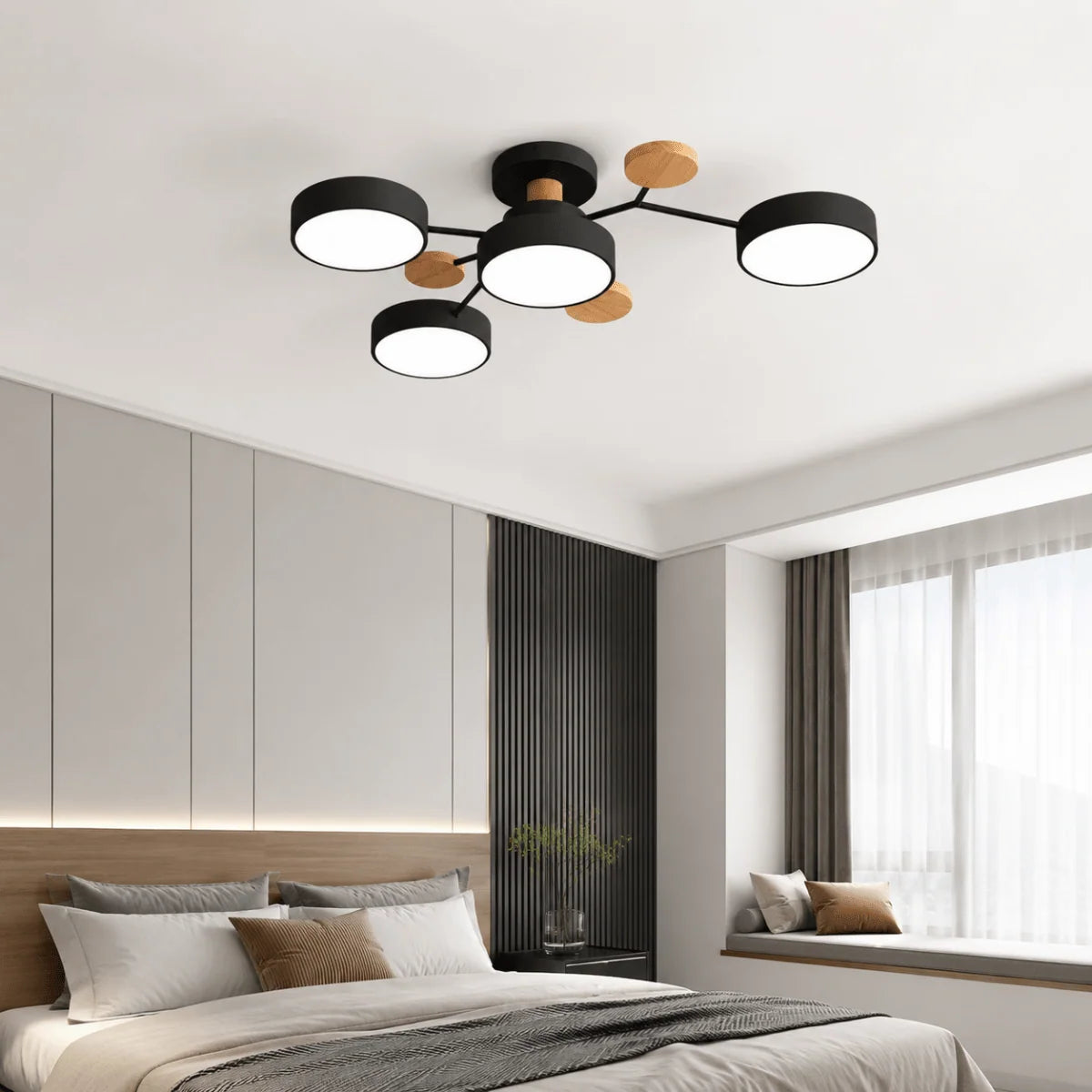 Ceiling Light LED Round Three-Color Replaceable LEDs