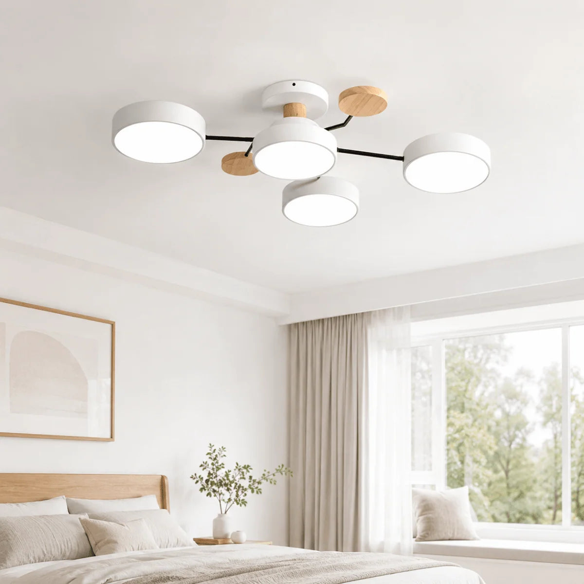 Ceiling Light LED Round Three-Color Replaceable LEDs