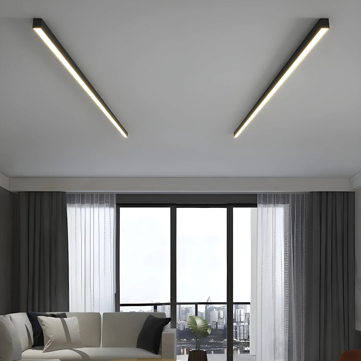 Ceiling Light LED Slim Flush Mount Adjustable Color Temperature