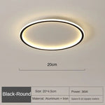 Ceiling Light Round Scandinavian LED Glare-Free Dimmable