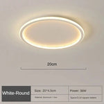 Ceiling Light Round Scandinavian LED Glare-Free Dimmable