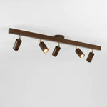 Ceiling Light Solid Wood Adjustable Head E27 LED Compatible