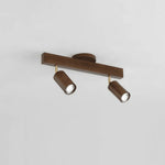 Ceiling Light Solid Wood Adjustable Head E27 LED Compatible