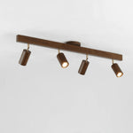 Ceiling Light Solid Wood Adjustable Head E27 LED Compatible