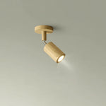 Ceiling Light Solid Wood Adjustable Head E27 LED Compatible