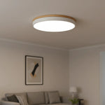 Ceiling Light Wood And Metal 4000K LED Minimalist Design