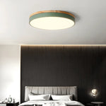 Ceiling Light Wood And Metal 4000K LED Minimalist Design