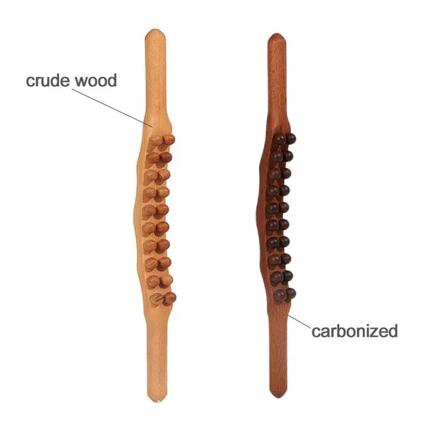 Cellulite Massage Roller Natural Wood Deep Stimulation