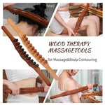 Cellulite Massage Roller Natural Wood Deep Stimulation