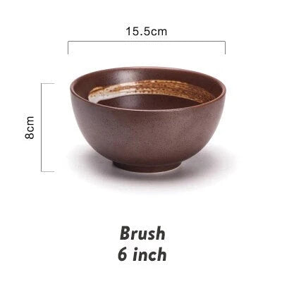 Ceramic Bowl Crackle Glaze 33.8 Fl Oz Capacity