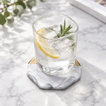 Ceramic Coaster Marble Stripe Design