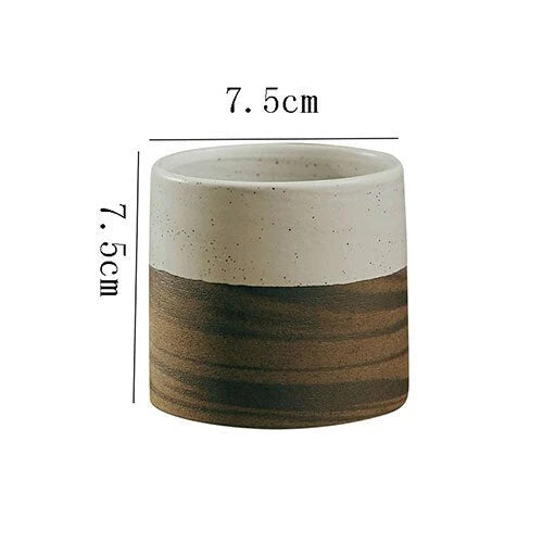 Ceramic Coffee Mug Japanese Retro Design 6.4 Oz
