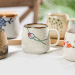 Ceramic Cup Porcelain With Lid And Spoon 12.9 Oz