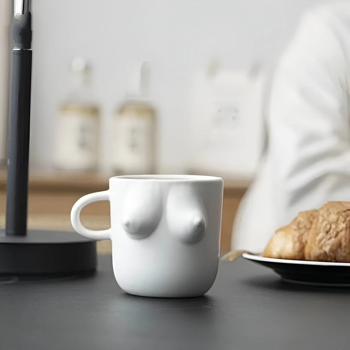 Ceramic Mug 3D Sculpted Design 300 mL Capacity