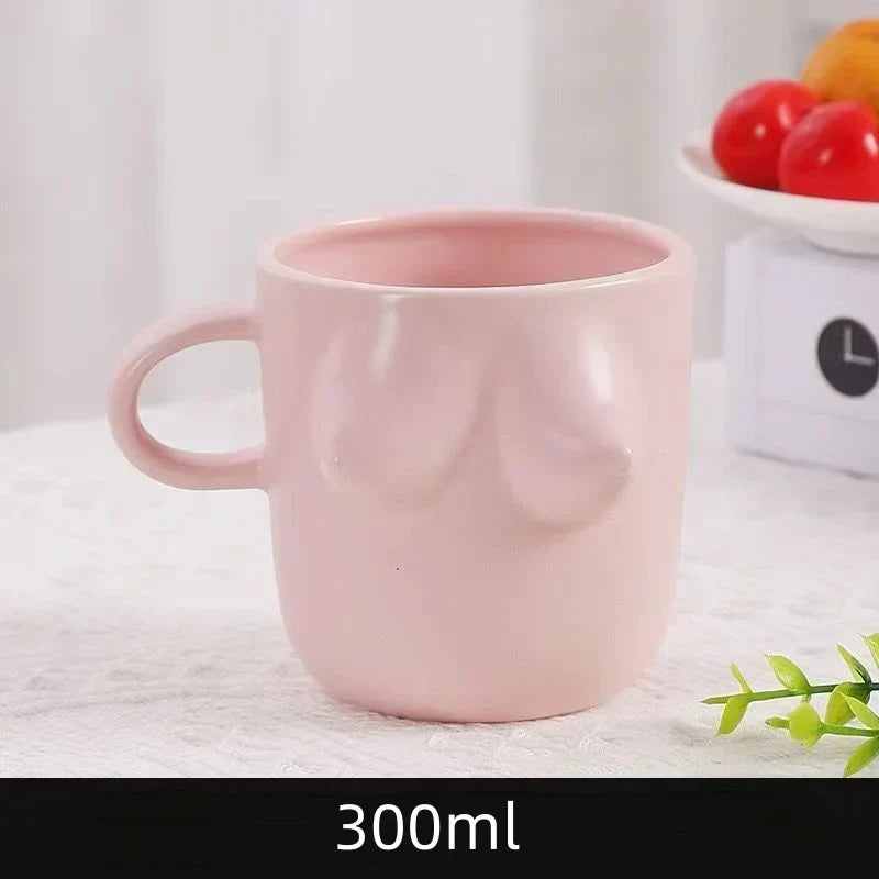Ceramic Mug 3D Sculpted Design 300 mL Capacity