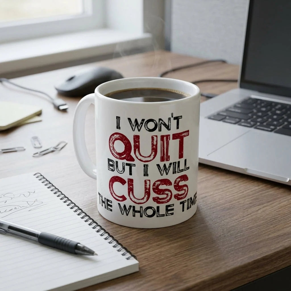 Ceramic Mug Funny Quote Microwave & Dishwasher Safe